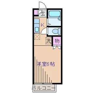 神奈川県横浜市港北区篠原北1【アパート】の間取り