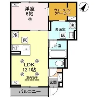 ヴィラ コンフォート【1階】の間取り