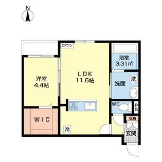 Lauren駅南【2階】の間取り
