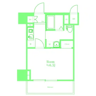 レグラス横浜メディオ【8階】の間取り