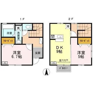 石川県金沢市朝霧台1【一戸建】の間取り