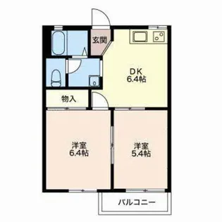 ビーフリー佐野A【2階】の間取り