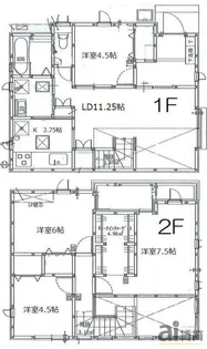 埼玉県志木市下宗岡2【一戸建】の間取り