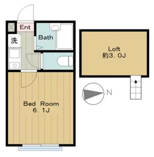 ボン・ボヤージュ【1階】の間取り