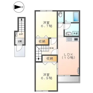 ハッピーヒル【2階】の間取り