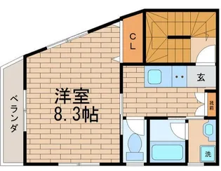 ソレイユワシオ8番館【3階】の間取り