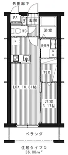 リュクス ドゥ ミネ(LUXE DE MINE)【1階】の間取り