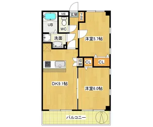 グランビルド六町【6階】の間取り