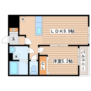 フローラ ハイム【1階】の間取り