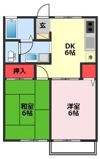 千葉県我孫子市中峠台【アパート】の間取り