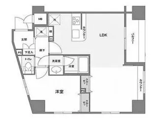 東京都文京区本駒込1【マンション】の間取り