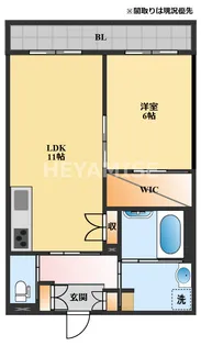 エルズコート弐番館【4階】の間取り
