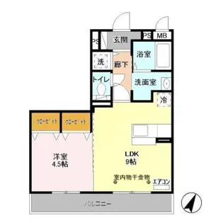 ビューフレア【2階】の間取り