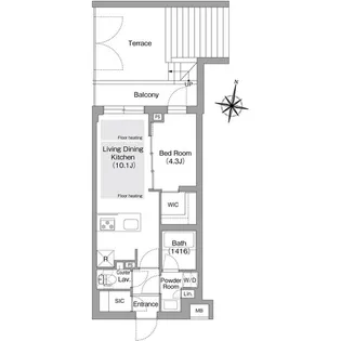 コンフォリア・リヴ東中野の間取り