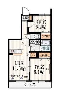 東京都武蔵野市境南町3【マンション】の間取り