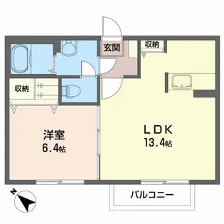 パステルハイツ【1階】の間取り