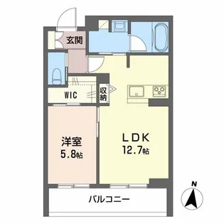 シャーメゾンステージ神明【2階】の間取り