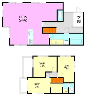 神奈川県秦野市渋沢【一戸建】の間取り