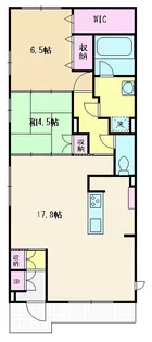 Ever Green 鶴瀬【1階】の間取り