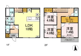 東京都練馬区中村南1【一戸建】の間取り