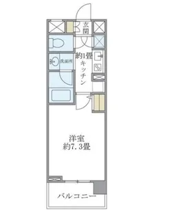 バンクサイドコート常盤【3階】の間取り