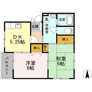 グリーンヴィレッジB【3階】の間取り