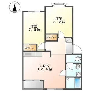 クライン・ブルーメ【1階】の間取り