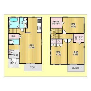 大阪府豊中市北桜塚3【一戸建】の間取り