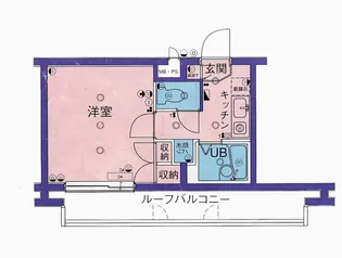 菱和パレス早稲田壱番館【4階】の間取り
