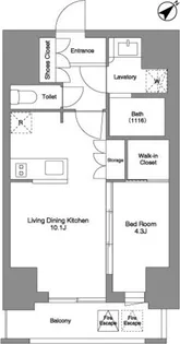 ルフォンプログレ大森山王【5階】の間取り