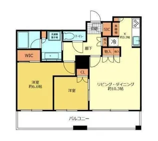 ザ・パークハウス西新宿タワー60【54階】の間取り