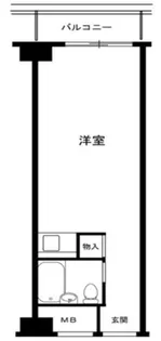 芝ハイツ【4階】の間取り