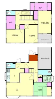 神奈川県小田原市久野【一戸建】の間取り