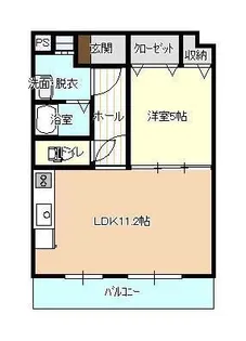 エクセルシオール【3階】の間取り