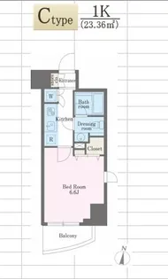 アジールコート西新宿【3階】の間取り