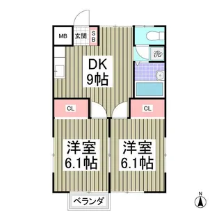 埼玉県さいたま市緑区馬場1【アパート】の間取り