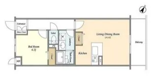 BLESS北新宿【5階】の間取り
