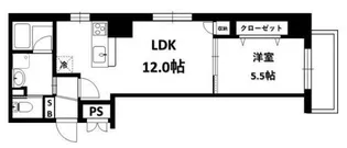 パウロニアバレーテイク12大口通【2階】の間取り
