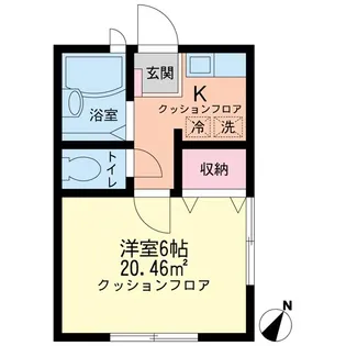 サンガーデンM:柳川【1階】の間取り