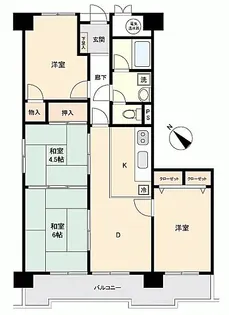 マック郡山コートII【2階】の間取り