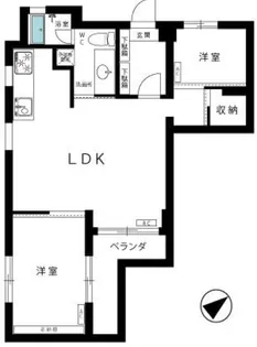 東京都中野区沼袋3【マンション】の間取り
