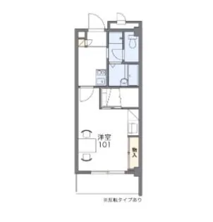 レオパレス小禄泉原當間【1階】の間取り