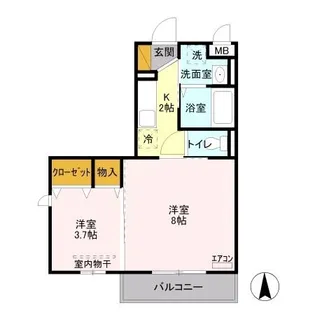 アーバンコート【2階】の間取り