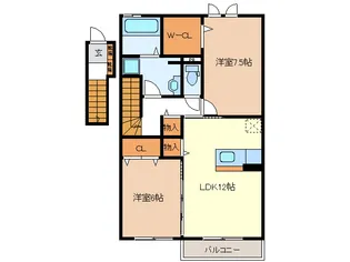 ファミール桜田【2階】の間取り