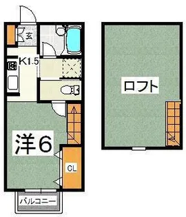 エステューディオII【2階】の間取り