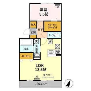 新潟県新潟市中央区上近江3【アパート】の間取り