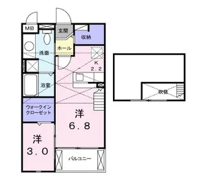 モンデール・欅【2階】の間取り