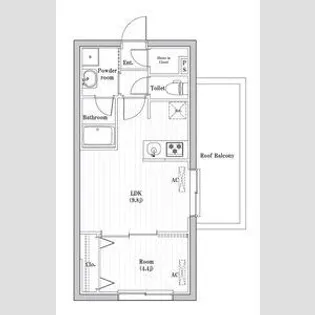 コンポジット渋谷本町【5階】の間取り