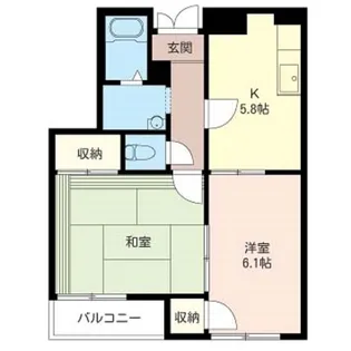 グリーンヒル日吉A【2階】の間取り