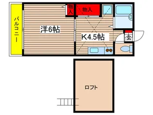 カターラ・S【2階】の間取り